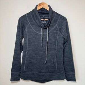KUHL Sweater Women's SM Grey Pullover Cowl Neck Casual Mid Weight Outdoor Hiking